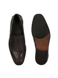 Genuine Leather Printed <b>Monk</b> Strap Wedding Moccasin <b>Shoe</b> <b>for</b> <b>Men</b> Slip-On Comfort Dress <b>Shoes</b> Formal & Casual Wear - Product Image 4