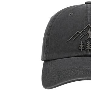 Casquette de baseball brodée Charcoal Mountain, ajustable, en coton, style Dad Hat, pour activités de plein air, randonnée, sport décontracté, unisexe, OEM ODM, vente en gros - Product Image 3