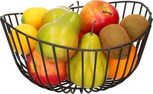 Panier à fruits vintage en fer pour la décoration de la maison, offrant un aspect antique et un rangement fiable pour les fruits, pour une utilisation quotidienne pratique en cuisine - Product Image 4