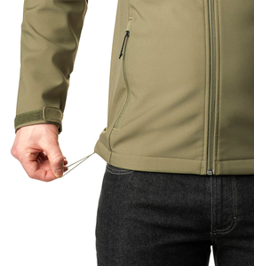Chaqueta impermeable de invierno para hombre, chaqueta softshell deportiva para exteriores, con capucha, cierre completo y múltiples bolsillos para uso táctico. - Product Image 4