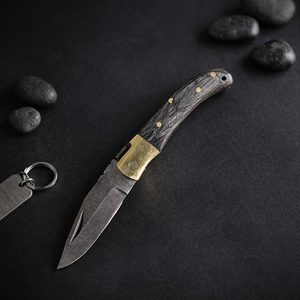 Custom Natural <b>Bone</b> <b>Handle</b> Pocket Survival Folding <b>Knife</b> 2026 Model Wholesale High Quality Outdoor Hunting Camping Folding <b>Knife</b> - Product Image 4