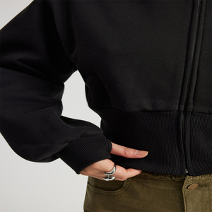 Sudadera con Capucha de Felpa de Algodón Grueso Transpirable de Alta Calidad para Mujer, Tejido de Punto Jersey, Ideal para Entrenamientos de Invierno, con Hombros Caídos - Product Image 4