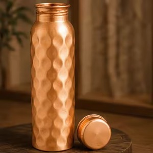 Ayurvedic copper <b>drinkware</b> Rust proof copper bottlePremium Copper Bottle Durable & Rust Proof Stylish Ayurvedic Wellness - Product Image 3
