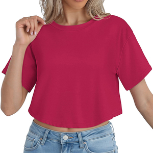 Nueva Camiseta de Moda para Mujer, Transpirable, de Manga Corta, Talla Grande, Precio al por Mayor, Camisetas Lisas para Mujer, Personalizables - Product Image 6