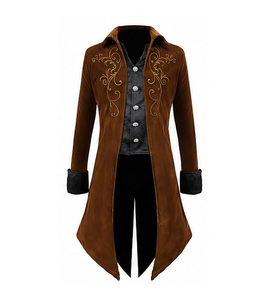 Disfraz de Halloween para Adultos, Frac Victoriano Medieval, Estilo Steampunk, Pirata, Príncipe, Gótico, Renacentista, Fantasía, Cosplay, OEM - Product Image 1