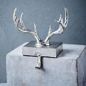 ที่ใส่ถุงน่องเขากวางทองเหลืองสีทองแบบมัลติฟังก์ชั่นใช้งานง่ายตะขอสำหรับงานฝีมือในบ้านของขวัญคริสต์มาส - Product Image 2