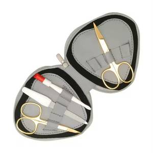 Classic Professional Durable 10 in 1 <b>Nail</b> Kit with Stainless Steel <b>Scissors</b> <b>Nail</b> Clipper & File Portable Case <b>for</b> Adult Manicure - Product Image 1