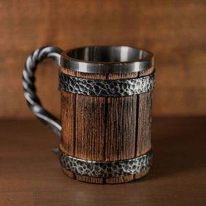 Chope à bière traditionnelle de style baril - Product Image 3