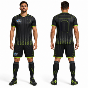 New <b>Soccer</b> Uniform Sets Breathable Lightweight Fabric Digital Sublimation Printing Custom Player Name Teamwear - Product Image 1