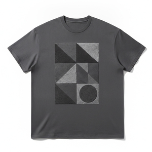 T-shirt surdimensionné délavé à l'acide, style vintage usé, avec logo personnalisé, en coton épais pour homme, coupe carrée, vente en gros - Product Image 3
