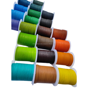 Round Leather Cord Roll for Bracelet Making, Cylindrical Shape, Multiple Colors, Premium Material, Jewelry Findings Component - Product Image 5