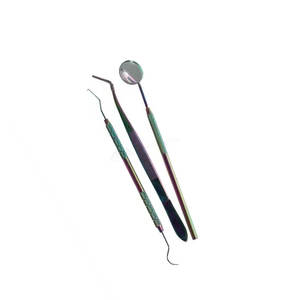 Kit de 3 Piezas para Higiene Dental, Espejo Bucal de Acero Inoxidable Premium, Raspador, Pinzas de Precisión Quirúrgicas - Product Image 2