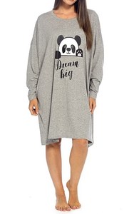 Chemise de nuit ample en jersey de coton pour femme - Product Image 2