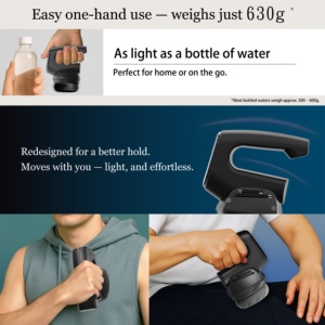 Ergonomic Handheld Deep Massager <b>with</b> Timing <b>Control</b> <b>USB</b> Rechargeable for Gym and Office Body Use - Product Image 5