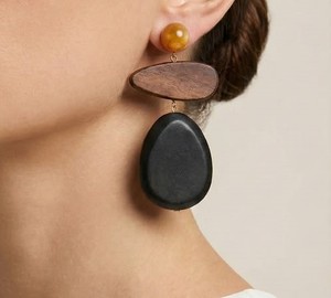 Classic Geometric Wooden Drop Earring For Party Daily Wear Festive Rustic Finished Stylish Women Statement Dangle Loop Jewelry - Product Image 2