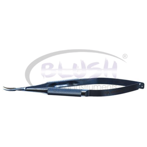 Castroviejo Curved Titanium Multi Needle Holder Ophthalmic Microsurgical Suturing Forceps Eye Surgery Tool By <b>Blush</b> Surgical - Product Image 3