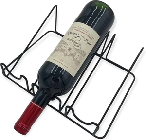 Porte-bouteilles mural en métal personnalisé pour salon – Support à vin en métal haut de gamme - Product Image 4