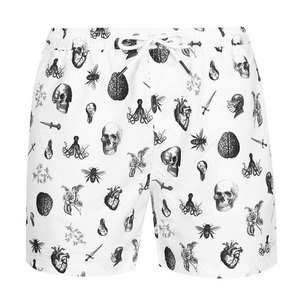 กางเกงขาสั้นผู้ชายผ้าโพลีเอสเตอร์ 100% ระบายอากาศ แห้งเร็ว น้ำหนักเบา ทรงหลวม มีเชือกผูกเอว ลดราคาสุดคุ้ม - Product Image 1