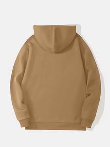 Sudadera con capucha de color sólido para hombre - Sudadera transpirable de manga larga con bolsillo canguro para hombre - Product Image 2