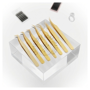 Professional <b>Micro</b> Tip Eyelash Tweezer Beauty Tweezers Set Lash Isolation Tool Fiber Tip Lash Tweezer Lash <b>Extension</b> Tweezer - Product Image 6