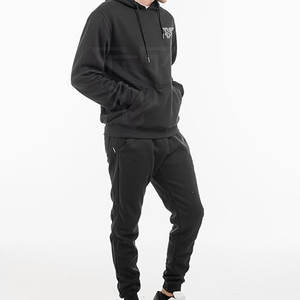 Conjunto Deportivo de Invierno para Hombre, 100% Algodón, Forro Polar, Tallas Grandes, Diseño de Logotipo Personalizable, Patrón Liso - Product Image 5