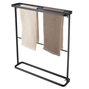 Estante Metálico Sencillo de Hierro para Baño, Toallero de Pie, Colgador de Secado para Balcón, Organizador Multiusos para Zapatos y Ropa en el Baño - Product Image 1