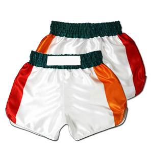 Shorts de Muay Thai pour hommes personnalisés, respirants, taille mi-haute élastique, en nylon/polyester, pour entraînement de MMA, kickboxing et combat - Product Image 1