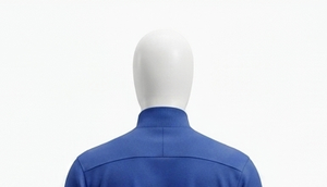 Ensemble de survêtement bleu zippé pour homme, coupe classique, couleur unie, décontracté, pour l'automne, avec sweat-shirt tricoté à col montant et pantalon - Product Image 5