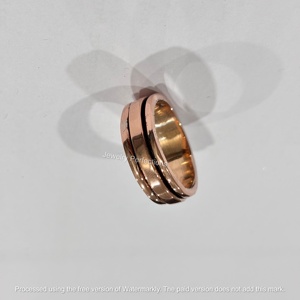 Pure Copper Spinner <b>Ring</b> Healing Anxiety Relief Meditation <b>Plain</b> Band <b>Ring</b> Modern Unisex Wedding <b>Ring</b> - Product Image 4