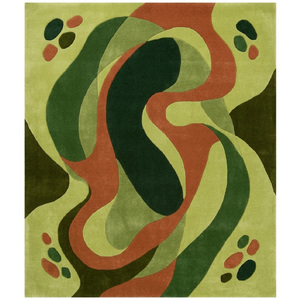 Alfombras y Tapetes 100% Lana Hechos a Mano, Alfombra de Lana Suave para Hogar, Lavandería, Comedor, Oficina - Product Image 1