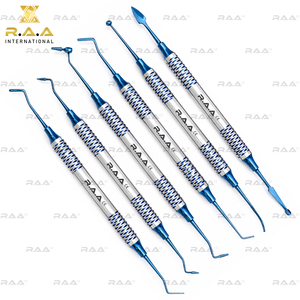 Kit de Restauration Dentaire en Composite avec Instruments Bleus Revêtus de Titane, 6 Pièces, Instruments Dentaires RAA-411 Certifiés CE, Qualité Supérieure - Product Image 5