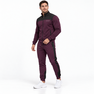 Ensemble veste et pantalon de course pour hommes, léger, extensible, tissé, fabricant de vêtements d'équipe à marque privée - Product Image 2