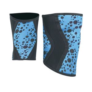 Genouillères en néoprène marine à texture bulle imprimée 7 mm pour compression, soutien articulaire et performance sportive (paire) - Product Image 3