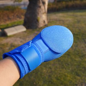 WARPRO INDUSTRY Blue Baseball Mitt with Adjustable Strap Palm Protection Non Woven Fabric Durable Right Handed <b>Throw</b> Outdoor Use - Product Image 5