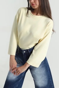 เสื้อยืดผู้หญิง EVER GLOW Best Style Plus Size ระบายอากาศได้ดี แขนยาว คอวี ผ้าฝ้ายลำลอง ใส่สบาย เป็นมิตรกับสิ่งแวดล้อม ปักลายสำหรับฤดูร้อน - Product Image 5