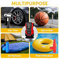 Portable Car Tire Inflator Air Compressor 150PSI Digital Pump with Automatic Stop Function and Carry Case