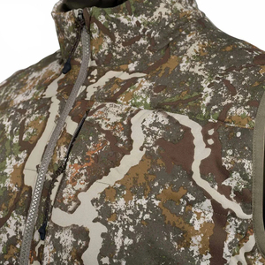 Gilet de chasse camouflage pour homme, sans manches, en softshell respirant, coton, coupe-vent, polyester, protection UV, uni/imprimé, été - Product Image 4