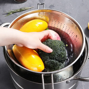 Customized Logo Stainless Steel Conical <b>Strainers</b> Mesh Sift Drain Kitchenware with Wire Handle Cheap Prices for Oil Usage - Product Image 3