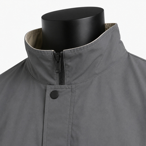 Veste coupe-vent élégante pour homme avec fermeture éclair, coupe-vent d'hiver, vente en gros, coupe-vent personnalisé, vestes pour homme - Product Image 6