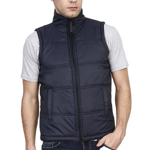 Gilet matelassé sans manches pour homme, nouveau style hiver, design personnalisé, multicolores, coton et nylon, imperméable, coupe-vent, respirant - Product Image 1