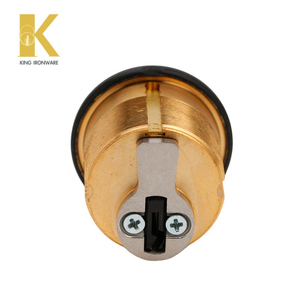 ลูกบิดประตูแบบฝัง 25 มม. ร่องกุญแจแบบแบน สีดำทองเหลืองแท้  แบบ KA KD ให้เลือก - Product Image 4