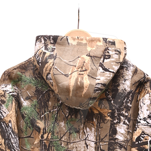 Sudadera con Capucha de Camuflaje para Hombre al por Mayor, Ajuste Regular, Logotipo Frontal, Transpirable, Felpa Francesa, Poliéster, Casual, Top de Otoño - Product Image 4