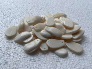 Abalorios de Dientes de Alce Naturales Hechos a Mano, 100% Auténticos, Blancos Bovinos de 8mm, para Fabricación de Joyas, Ganchillo, Incrustaciones y Manualidades DIY - Product Image 2