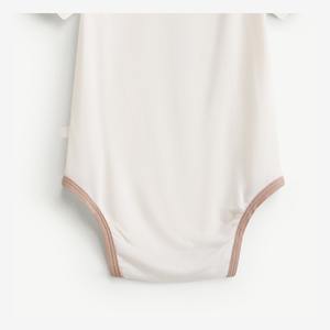 Body de Bebé de Manga Corta con Broches de Presión, Modal y Spandex, para Recién Nacidos, Unisex, ODM Vietnam - Product Image 4