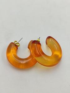 MN EXPORTS Yellow Resin <b>Drop</b> Earrings with Natural Pearl Customized Design for Women's Trendy Party Islam Fashion Jewelry - Product Image 2