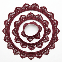 Dentelle Guipure GPO Fantaisie Écologique Direct Usine, Bordure de 20 Mètres pour Emballage, Dupatta, Manches de Kurti, Encolure