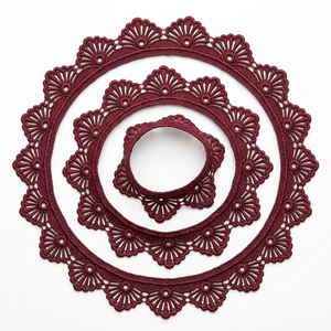 Encaje Guipur GPO de Vino Directo de Fábrica, Rollo de 20 Metros para Adornos de Dupatta, Mangas de Kurti, Cuellos y Costura Artesanal - Product Image 2