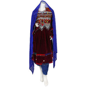 Producto en Oferta, Traje de Vestir para Mujer con Pantalones y Dupatta, Vestido Tribal Afgano 2023, Nuevo Diseño de Moda, Vestido Tribal Afgano para Mujer - Product Image 1