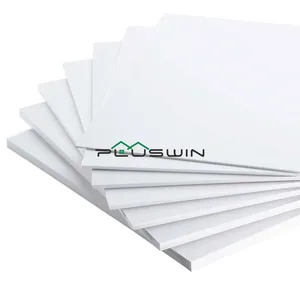 Pluswin Factory Supplier Direct Sale PVC Foam Board Green Safe Eco-friendly Rigid White Foam Celuka Sheet for Wall Decoration