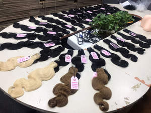 100% extensiones de cabello humano con clip 160g cabello Remy de color claro de doble dibujado que incluye la onda del cuerpo Fumi Water Wave Kinky Straight - Product Image 4